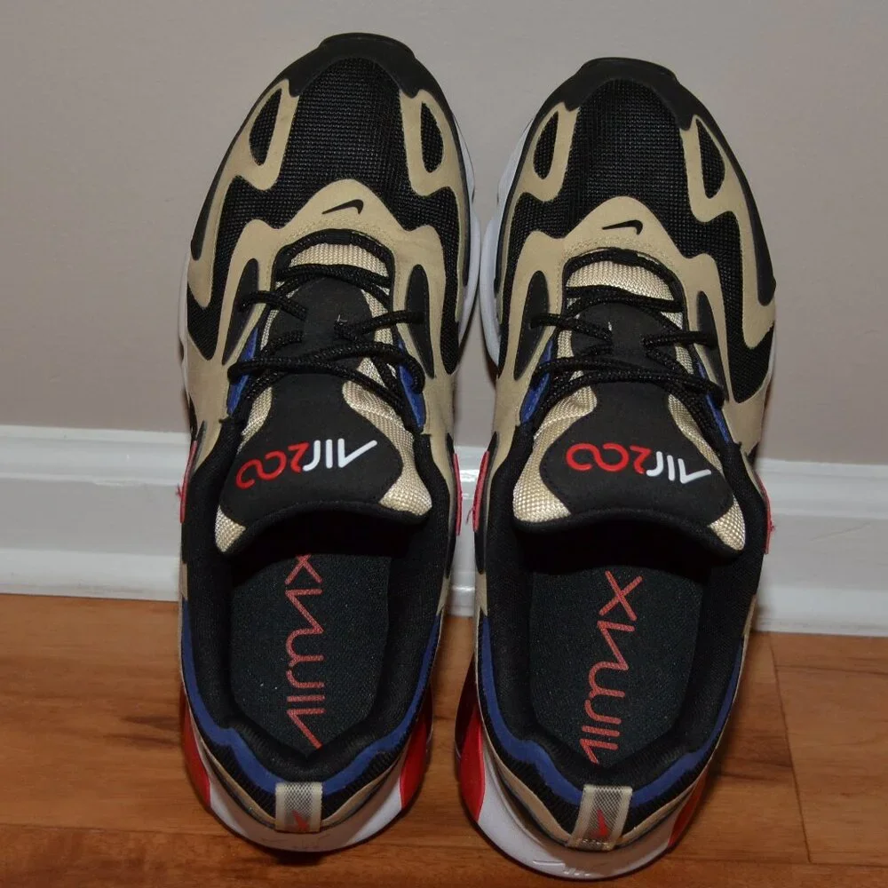 Nike Air Max 200 Mens 11.5 Team Gold University Red AQ2568-700 Sneakers